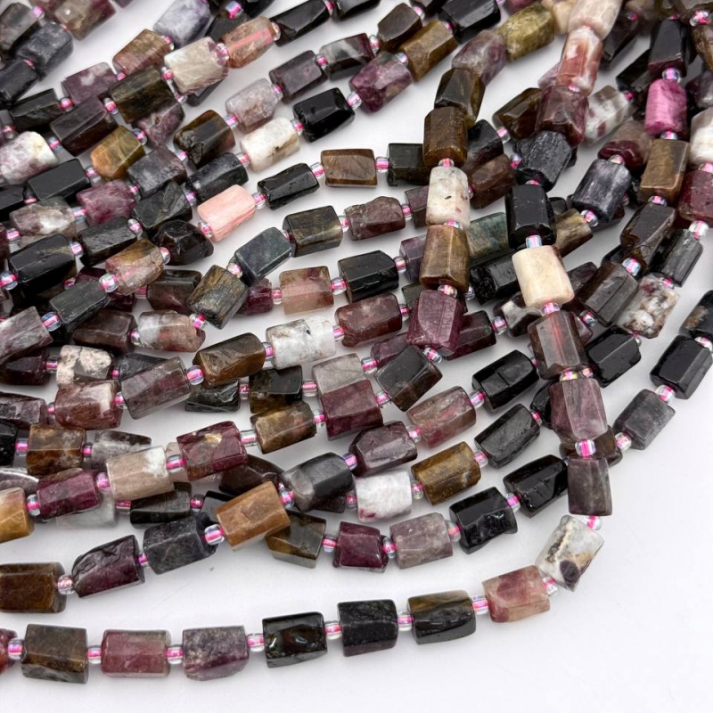 Бусины Турмалин размер 7*9мм натуральный камень